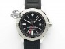 Avenger II GMT SS Black Dial On Rubber Strap A2836