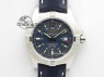 Clot Chronometer SS GF 1:1 Best Edition Blue Sticks Marker Dial On Blue Leather Strap A2824