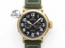 Pilot Type 20 Chrono Extra Special XF 1:1 Best Edition Real Bronze Case On Green Nubuck Strap A7750