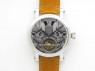 Speake Marin SS Case Silver Dial On Brown Leather Strap Asian EQ Tourbillon (Free Leather Strap)