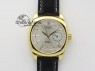 Cellini Date YG White Stick Dial On Black Leather Strap A2824