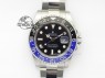 GMT-Master II 116710 BLNR Black/Blue Ceramic JF Best Edition On SS Bracelet A2836 V2