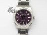 Oyster Perpetual 34mm Ladies 114300 1:1 Best Edition Red Grape Dial On SS Bracelet A2824