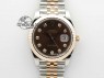 DateJust 41mm 126303 Noob 1:1 Best Edition RG Wrapped Brown Diam Dial Fluted Bezel On Jubilee Bracelet A3235