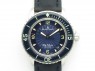 Fifty Fathoms SS Blue ZF 1:1 Best Edition Blue Dial On Sail Canvas Strap A2836 (Free Extra Strap)