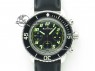 Fifty Fathoms Chronograph SS Black Number Markers Dial On Black Leather Strap A7750