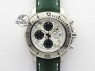 SuperOcean SteelFish SS White Dial On Green Leather Strap A7750