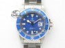 Submariner SS JKF Best Edition Blue Dial Square Markers (Black Date) A2836