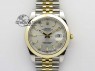 DateJust 41mm 126303 Noob 1:1 Best Edition YG Wrapped Silver Dial On SS/YG Jubilee Bracelet A3235
