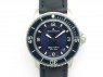 Fifty Fathoms Titanium Blue ZF 1:1 Best Edition Blue Dial On Canvas Strap A2836 (Free Tool )