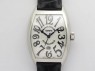 Casablanca Date SS GF 1:1 Best Edition White Dial On Black Leather Strap A2824