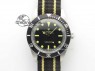 Vintage 1680 Submariner No Date SS Black Dial On Nylon Strap A2836