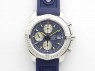 Challenger Chronograph SS Blue Dial On Rubber Strap A7750 (Free Rubber Strap)