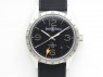 BR 123 GMT 24H SS Black Dial On Black Rubber Strap A2836