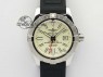 Avenger II GMT SS Cream Dial On Rubber Strap A2836
