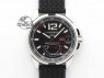 Mille Miglia SS Real Power Reserve Display Black Textured Dial On Black Rubber Strap A2824