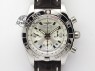 Chronomat B01 Chrono SS JF 1:1 Best Edition White Dial On Brown Leather Strap A7750