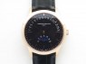 Patrimony Retrograde Date MoonPhase RG GS Best Edition Black Dial On Leather Strap A2460