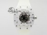 RM056 RMF White Inner Bezel Skeleton Dial On Transparent Rubber Strap MIYOTA9015