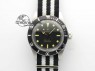 Vintage Submariner No Date SS Black Dial 200m 660ft On Nylon Strap A2836