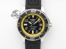 SuperOcean Abyss 42mm Yellow Inner Bezel On Black Rubber Strap A2824