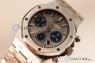 Royal Oak Chronograph White Dial With Blue Sub Dial Strap Swiss Valjoux 7750 26331ST.OO.1220ST.01