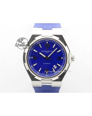 Overseas SS JJF 1:1 Best Edition Blue Dial On Rubber Strap MIYOTA 9015