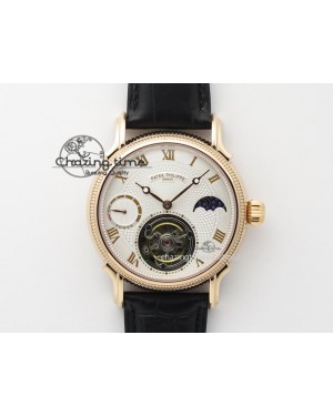 Grand Complications AXF Best Edition RG White Dial On Black Leather Strap