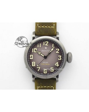 Pilot Type 20 Extra Special 40mm Aged SS V6F 1:1 Best Edition On Asso Strap MIYOTA9015 (Brown)