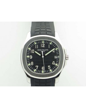 Aquanaut 5167 SS PF 1:1 Best Edition Black Dial On Rubber Strap A2824