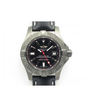 Avenger II Seawolf DLC Best Edition Black Stick Dial On Leather Strap A2836 (Free Leather Strap) V2