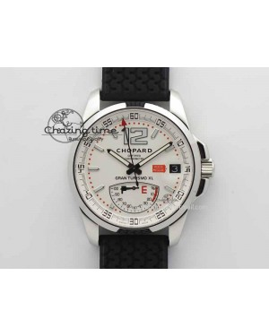 Mille Miglia SS Real Power Reserve Display White Dial On Black Rubber Strap A2824