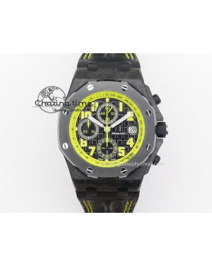 Royal Oak Offshore BumbleBee Forged Carbon JF Best Edition on Leather Strap A7750