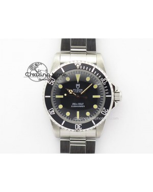 SnowFlake 7016 Submariner JKF Best Edition Black Dial Aged Round Markers A2836
