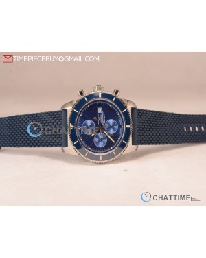 SuperOcean Heritage Chronograph Blue Ceramic Bezel Steel Watch -A13313161C1A1