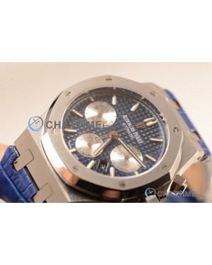 Royal Oak Chronograph Blue Dial With Blue Strap Swiss Valjoux 7750 26331ST.OO.1220ST.01