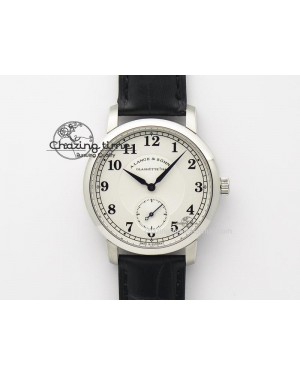 Classic 1815 MK Best Edition SS White Dial Sec@6 On Black Leather Strap A88275