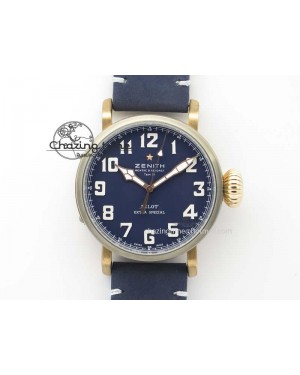 Pilot Type 20 Bronze XF 1:1 California Special Edition On Blue Leather Strap A2824