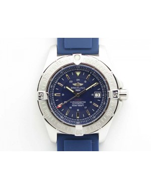 Colt Automatic 41mm SS Blue Textured Dial On Rubber Strap A2824