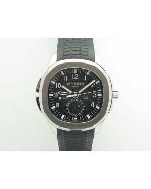Aquanaut Time Travel 5164A SS Black Dial On Rubber Strap 324SC