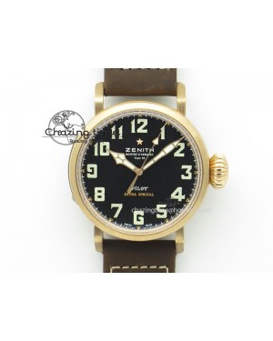 Pilot Type 20 Extra Special Bronze V6F 1:1 Best Edition On Brown Asso Strap MIYOTA 9015
