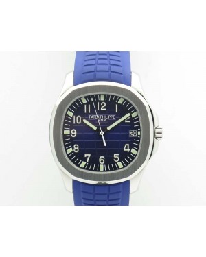 Aquanaut 5167 SS PF 1:1 Best Edition Blue Dial On Rubber Strap A2824