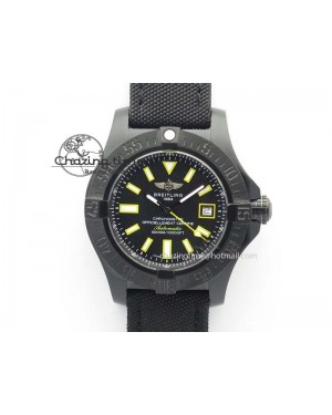 Seawolf DLC Best Edition Superlumed Black Dial On Nylon Strap A2836 (Super Thick Crystal)