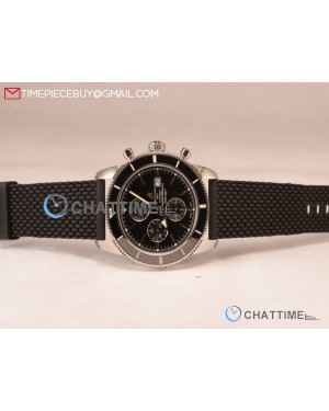 SuperOcean Heritage Chronograph Black Ceramic Bezel Steel Watch -A13313161B1A1